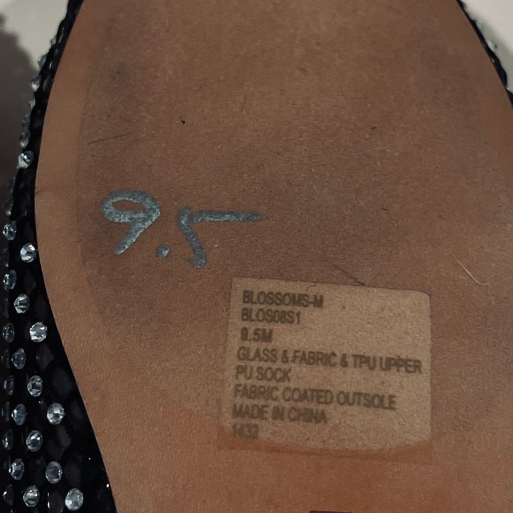 Steve Madden Rhinestone Embellished Ballet Flats Women's Size 9.5M, like new - Picture 10 of 12